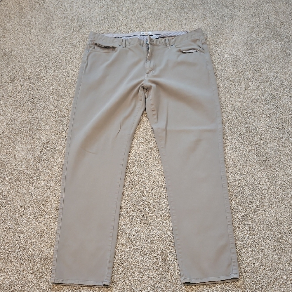 Peter Millar Khaki Chino Trousers, Size 40x32